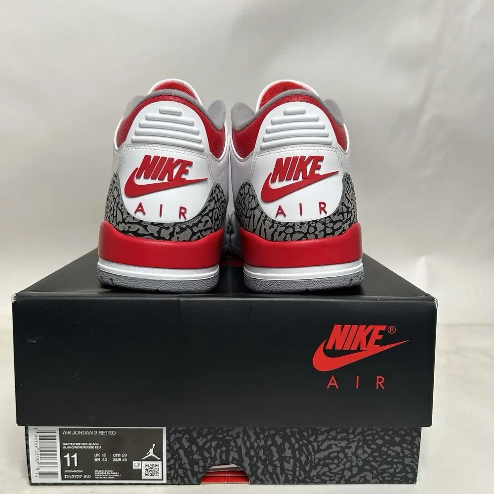 Nike Shoes Air Jordan 3 Retro OG “Fire Red” 2024